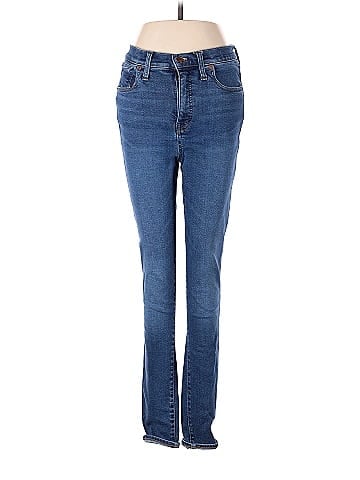 Madewell 100% Cotton Solid Blue Jeans 28 Waist (Tall) - 70% off