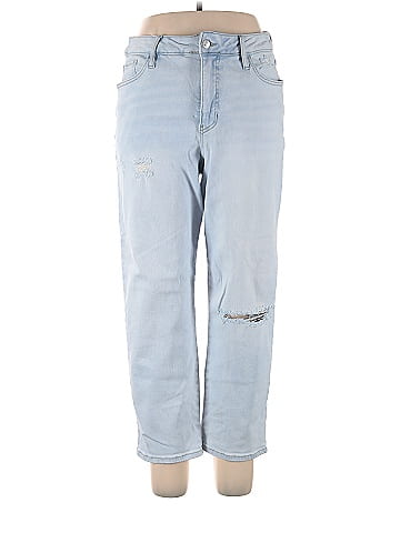 Ava & Viv Solid Blue Jeans Size 14 - 43% off