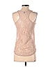 Fossil 100% Polyamide Tan Sleeveless Top Size XS - photo 2