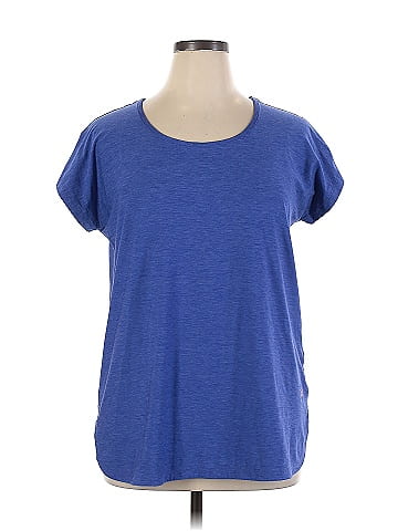 Tuff Athletics Color Block Blue Active T-Shirt Size XL - 47% off