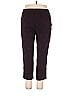 Avenue Tweed Chevron-herringbone Burgundy Fleece Pants Size 14 (petite) - photo 2