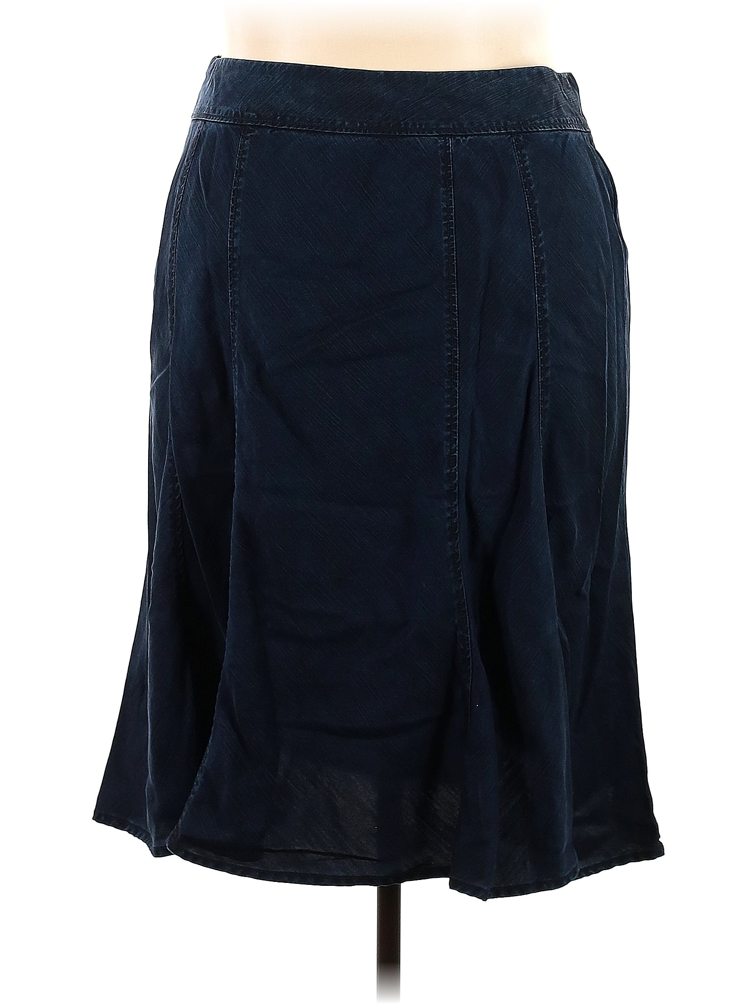 J.Jill 100% Tencel Solid Blue Casual Dress Size 2X (Plus) - 62