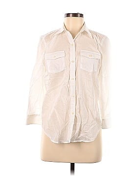 Lauren by Ralph Lauren 3/4 Sleeve Button-Down Shirt (view 1)