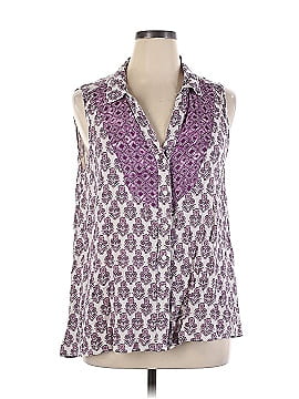 Style&Co Sleeveless Button-Down Shirt (view 1)