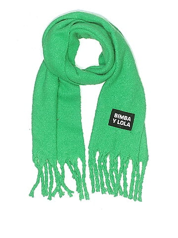 Bimba y Lola 100 Polyester Solid Green Scarf One Size 67 off