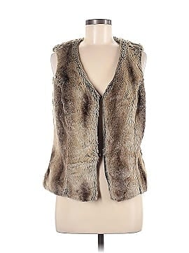 Dalia Collection Faux Fur Vest (view 1)