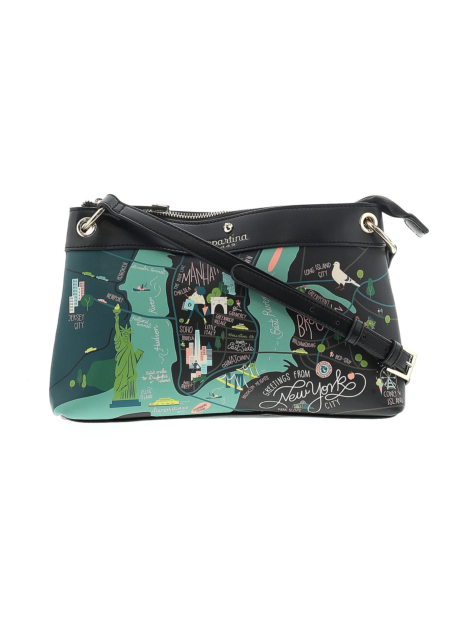 Spartina 449 Color Block Multi Color Green Crossbody Bag One Size - 59% ...