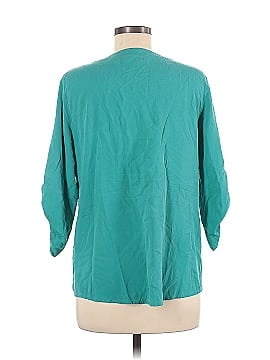 Investments 3/4 Sleeve Silk Top (view 2)