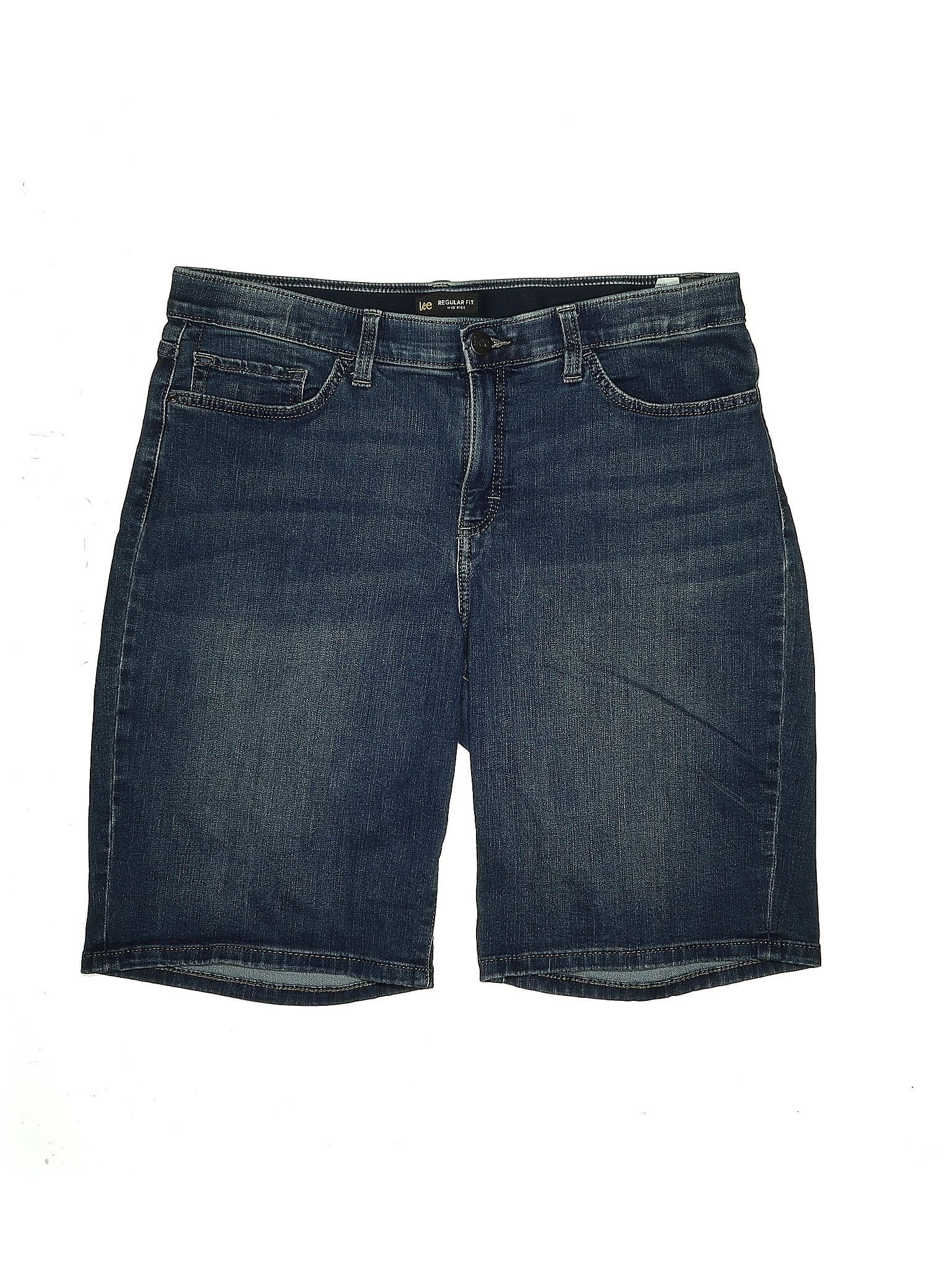 lee-solid-blue-denim-shorts-size-16-51-off-thredup