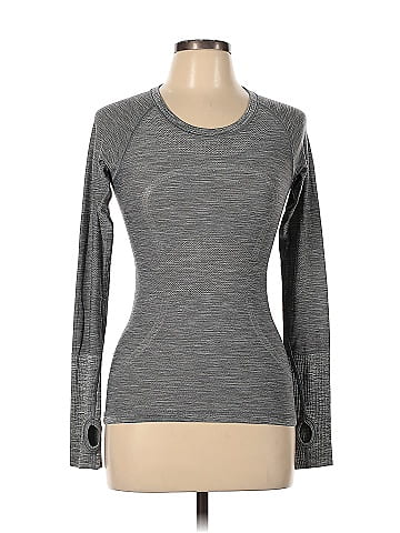 Lululemon Athletica Gray Active T-Shirt Size 10 - 43% off