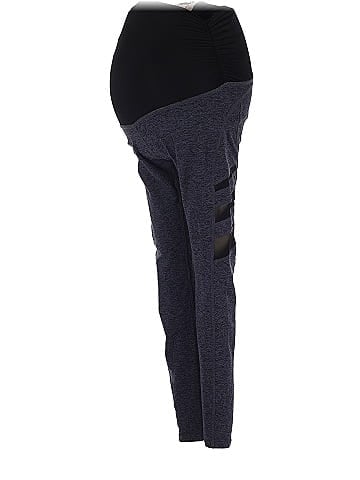 Beyond the Bump by Beyond Yoga Solid Blue Leggings Size M (Maternity) - 56%  off