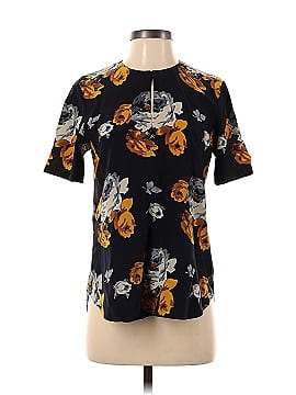 Theory Short Sleeve Silk Top (view 1)