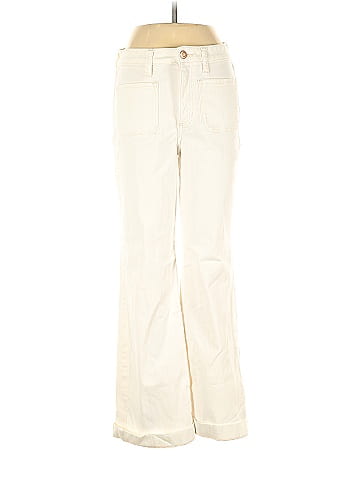 LC Lauren Conrad Solid Ivory Jeans Size 8 - 68% off