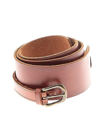 Solid Brown Leather Belt