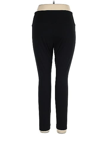 Simply Vera Vera Wang Polka Dots Black Active Pants Size XL - 50% off