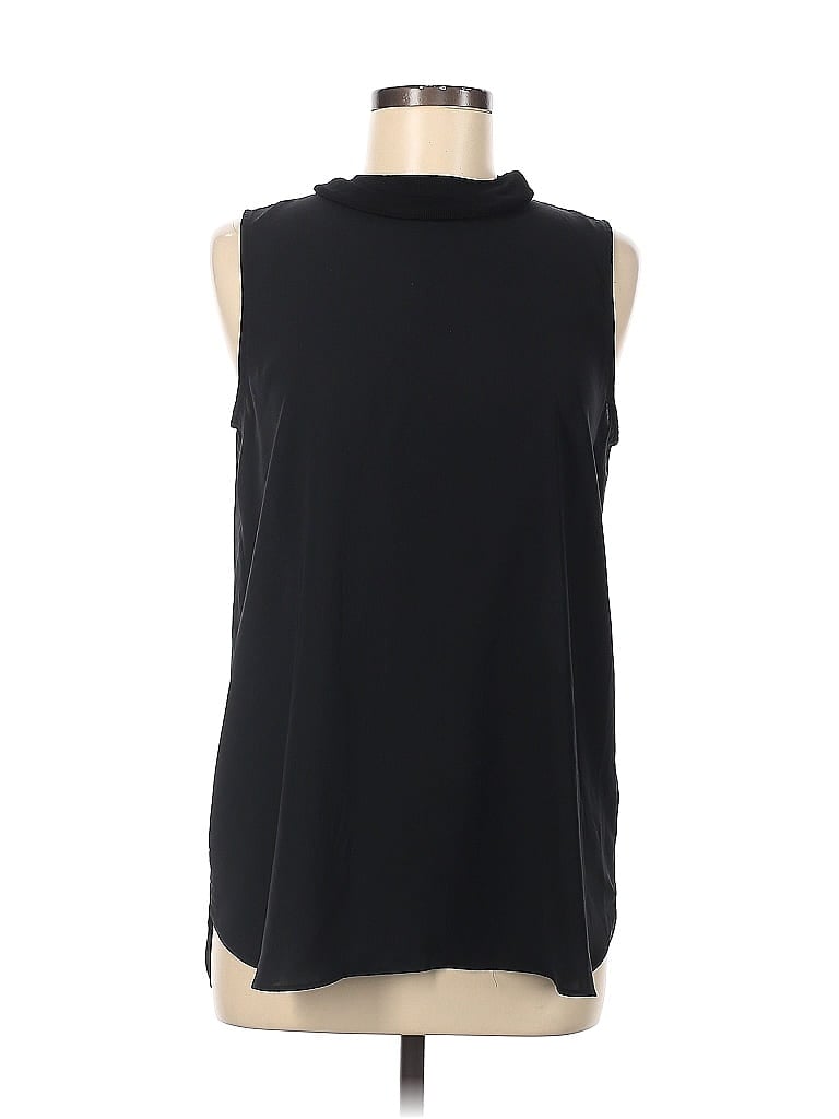 Simply Vera Vera Wang 100% Polyester Black Sleeveless Blouse Size M - photo 1