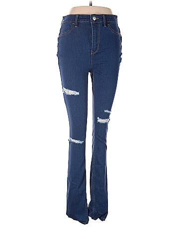 Hollister Solid Blue Jeggings 29 Waist - 69% off