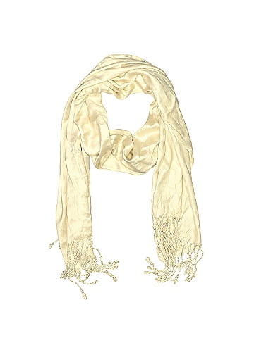 BCBGMAXAZRIA 100 Viscose Solid Ivory Scarf One Size 72 off