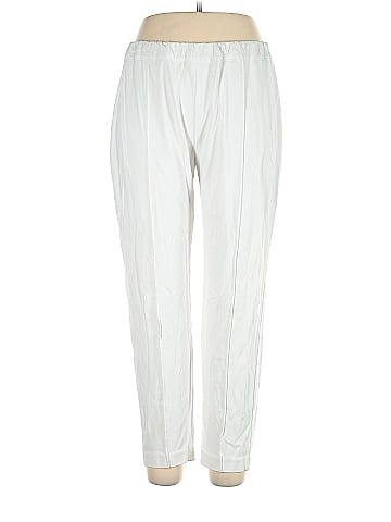 Soft Surroundings Solid White Ivory Casual Pants Size XL - 69% off