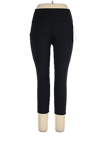 Marika Solid Black Active Pants Size XL - 60% off