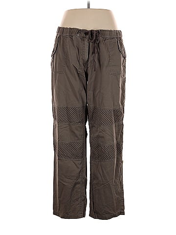 Simply Vera Vera Wang 100% Cotton Solid Brown Casual Pants Size 16 - 51%  off