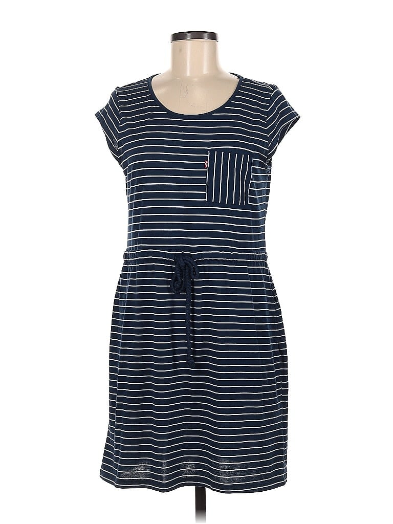 Levi's Stripes Blue Casual Dress Size M - photo 1