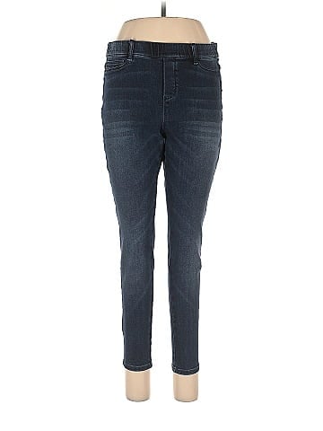 J.Jill Black Blue Casual Pants Size L (Petite) - 74% off