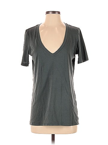 Lululemon Athletica Solid Gray Active T-Shirt Size 10 - 49% off