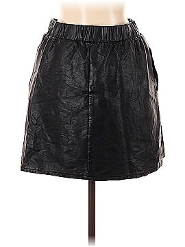 Maison Jules Faux Leather Skirt (view 2)