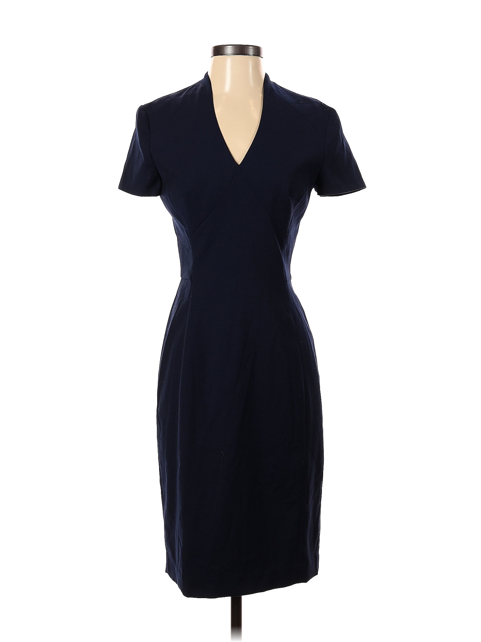 Reiss Solid Navy Blue Casual Dress Size 4 81 Off Thredup