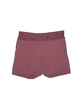 Buy Tuff Athletics women regular fit solid basic shorts burgundy Online