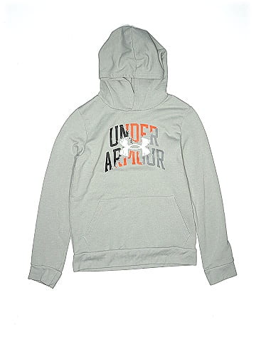 Under armour hoodie silver on sale kids