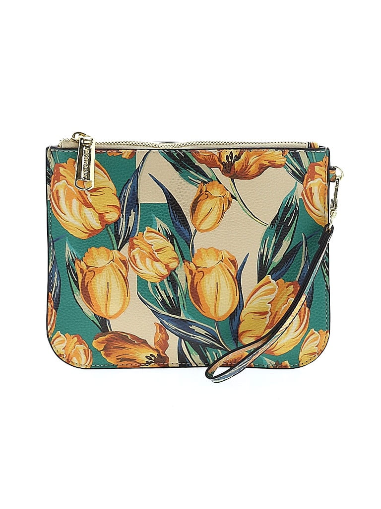 Unbranded Floral Floral Motif Yellow Wristlet One Size - photo 1