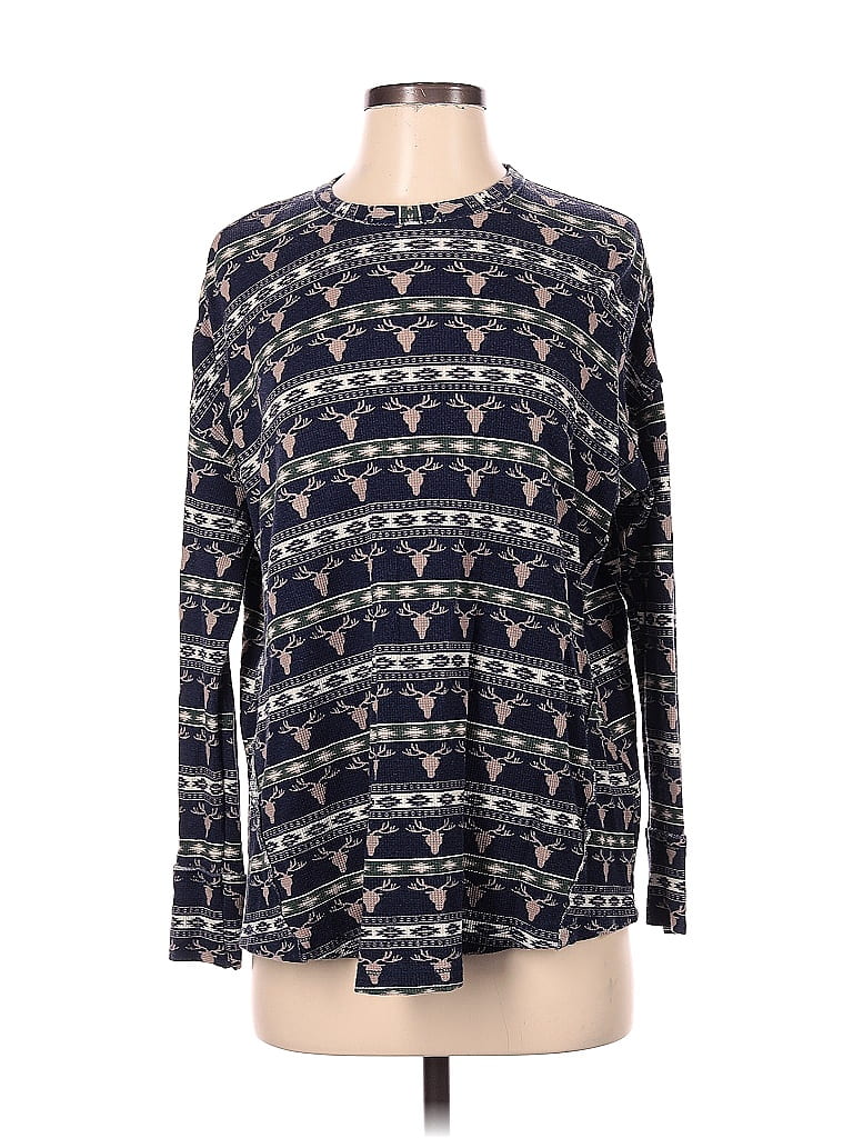 Click to view more detailed imagery on our partner's website Pre-owned Show Me Your Mumu Long Sleeve T-shirt In Blue