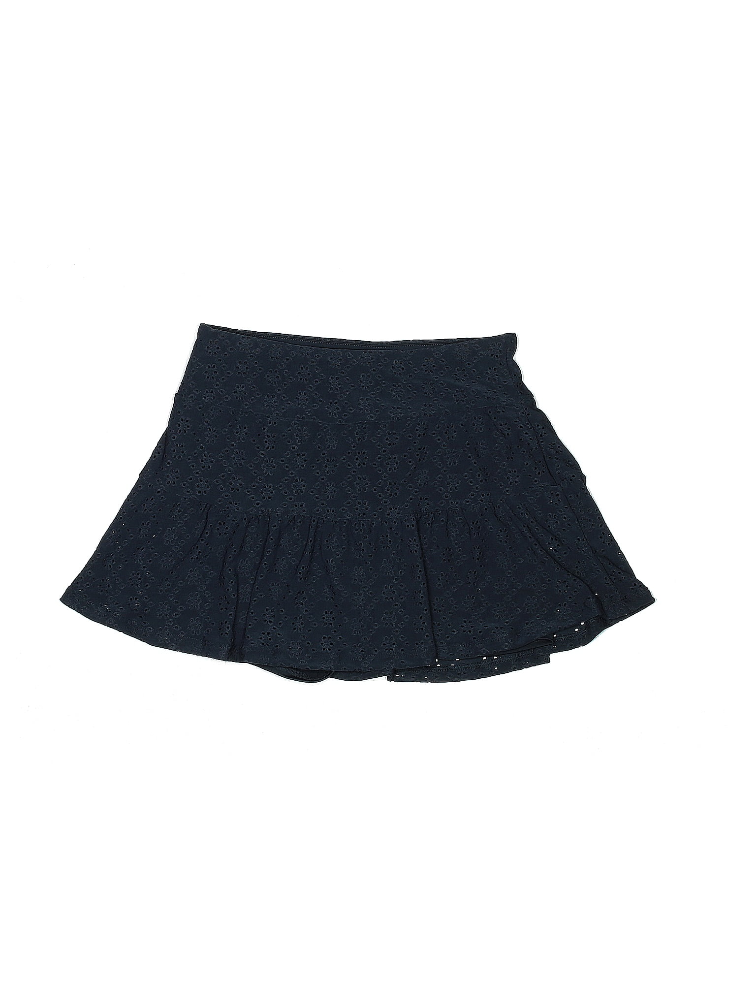 Kyodan Solid Navy Blue Casual Skirt Size S - 47% off