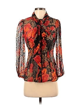 Tracy Reese Long Sleeve Silk Top (view 1)