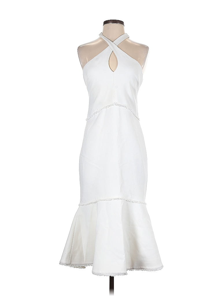 Cinq à Sept White Cocktail Dress Size 4 80 off ThredUp