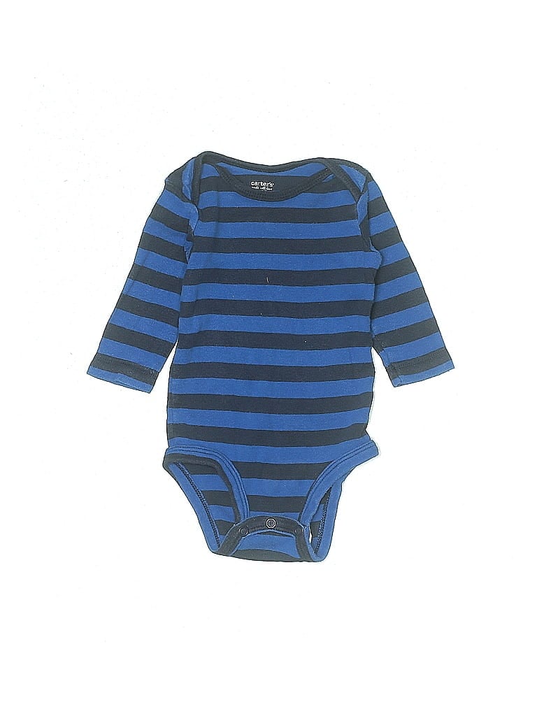 Click to view more detailed imagery on our partner's website Pre-owned Carter's Babies' Long Sleeve Onesie In Blue