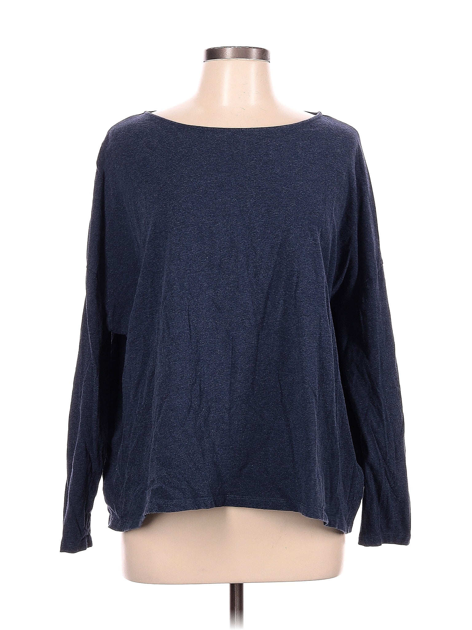 Top Long Sleeve By Majestic Filatures In Brown, Size: L main image 1