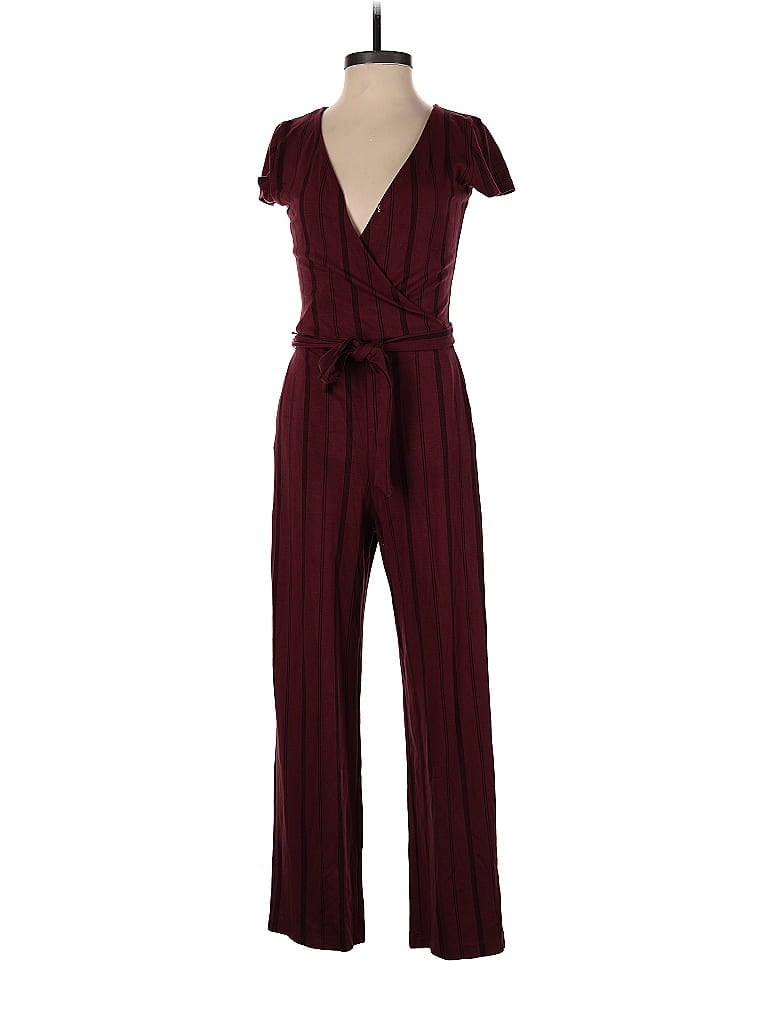 Pre-owned Hollister Jumpsuit In Burgundy