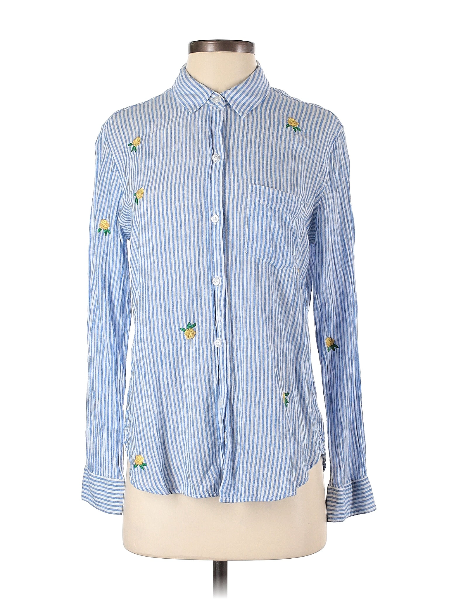 Rails Cito Short Sleeve Button Down Shirt- Light Vintage Blue