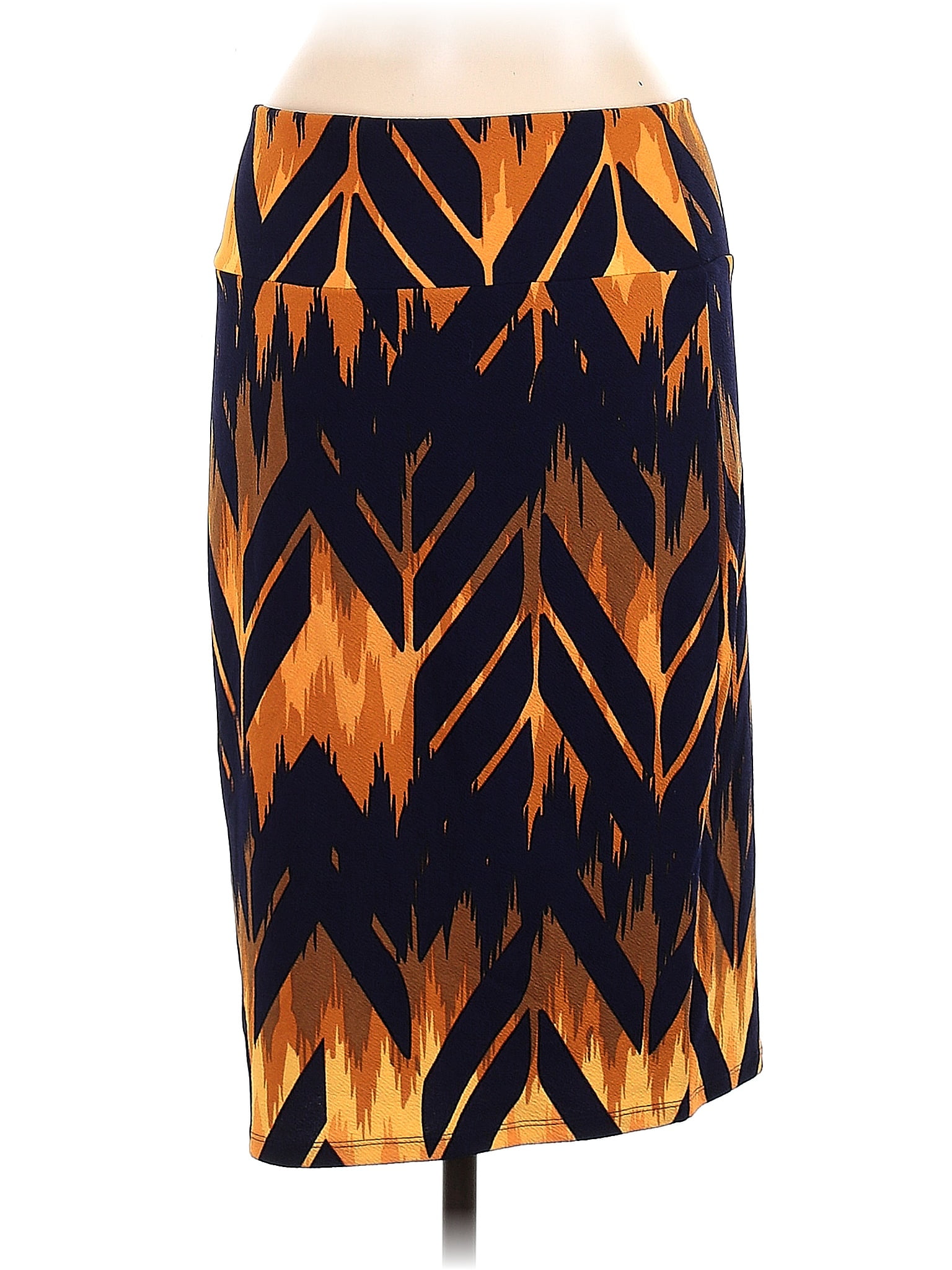 Lularoe Chevron-herringbone Chevron Multi Color Orange Leggings