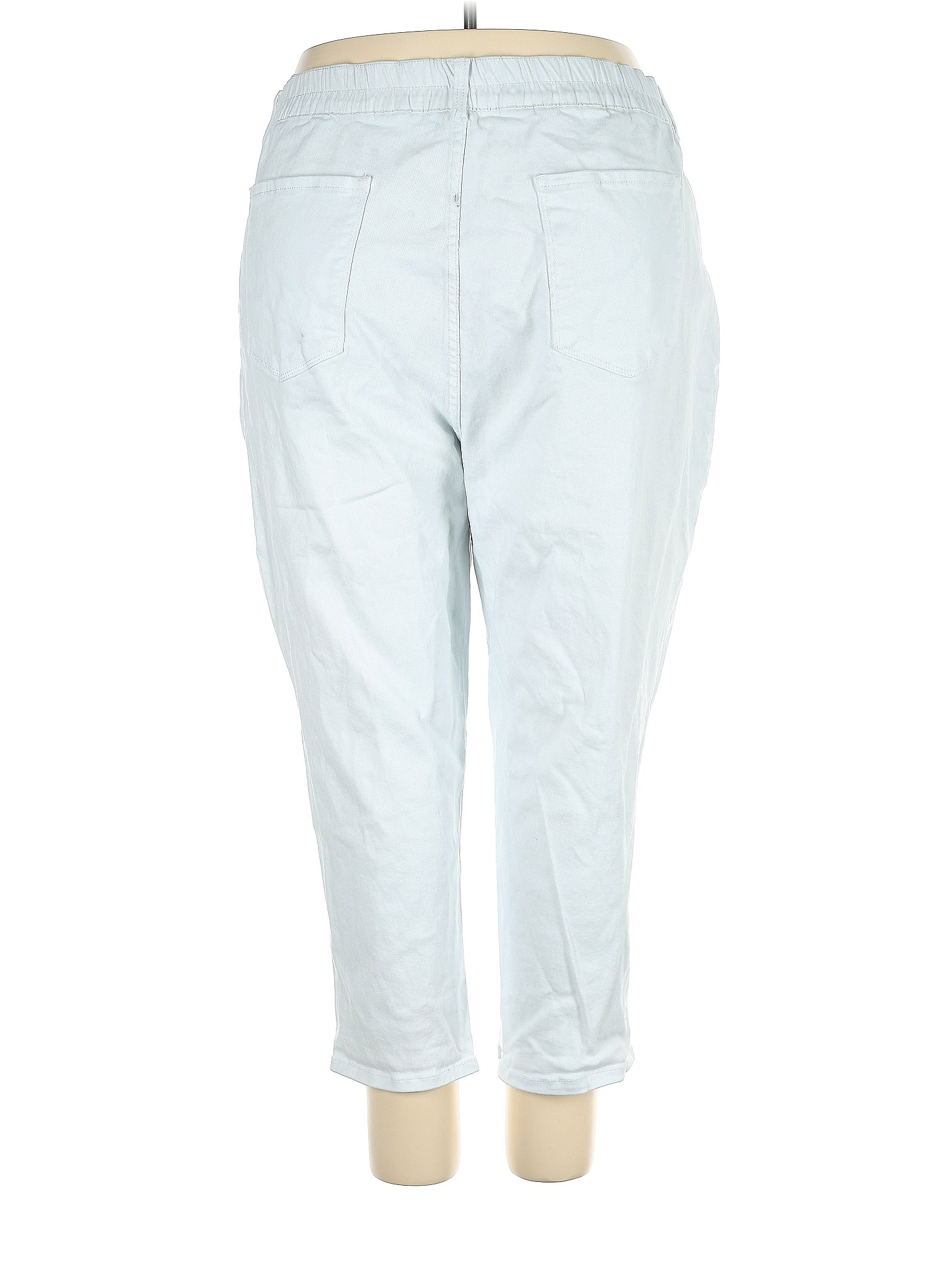 Terra & Sky Solid Blue Jeans Size 4X (Plus) - 36% off