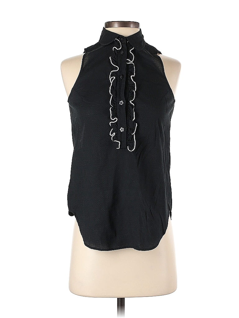 See By Chloé 100 Cotton Black Sleeveless Blouse Size 2 90 Off Thredup 4704