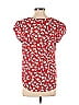Fun2Fun 100% Polyester Red Short Sleeve Blouse Size S - photo 2