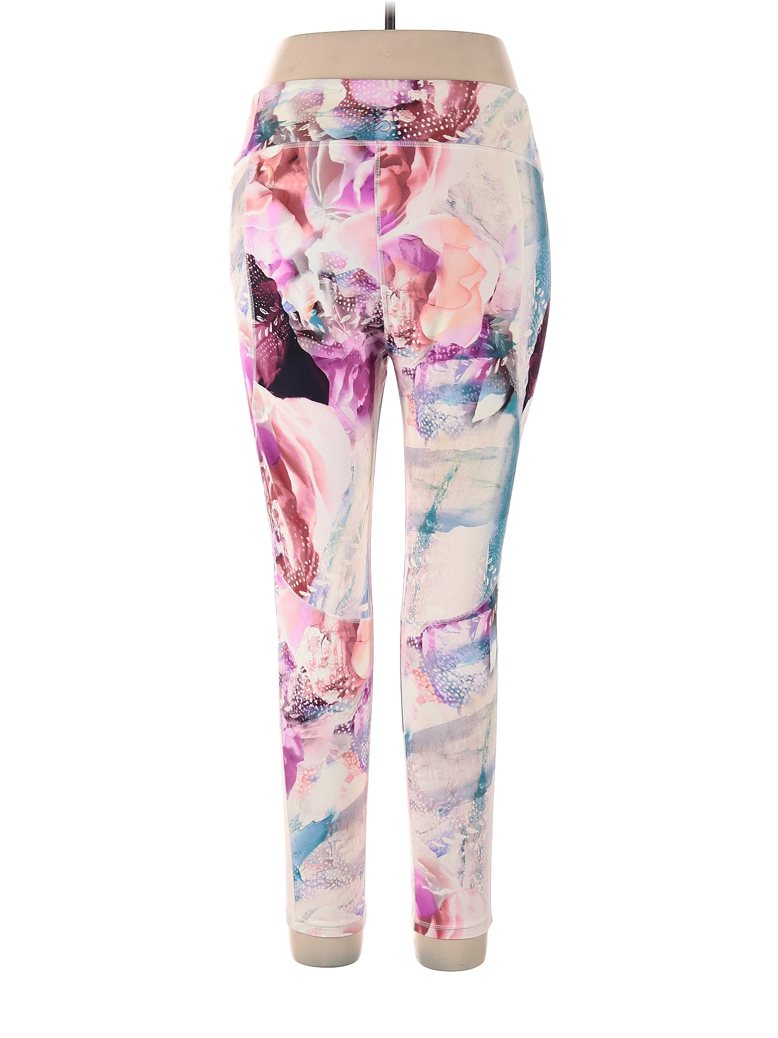 Calia by Carrie Underwood Floral Multi Color Pink Leggings Size XL