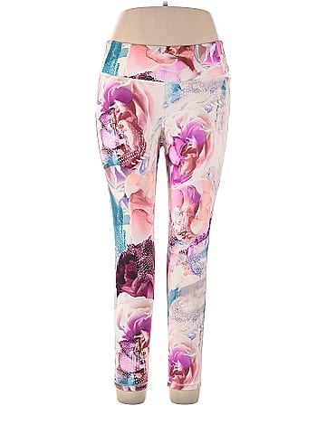 Calia by Carrie Underwood Floral Multi Color Pink Leggings Size XL - 62%  off
