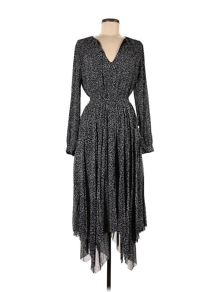 MICHAEL Michael Kors Polka Dots Black Casual Dress Size M - photo 1