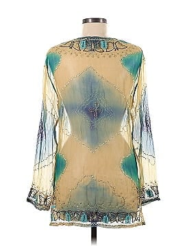 Adrienne Landau Long Sleeve Silk Top (view 2)