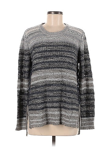 Lucky Brand Stripes Multi Color Gray Long Sleeve T-Shirt Size XL - 61% off